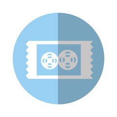 movie ticket isolated icon vector illustration design