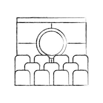 theater seats front of screen clip art preview