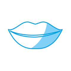 mouth icon over white background. vector illustration