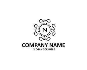 N Letter Monogram Logo