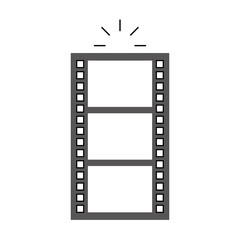 Obraz premium tape record film icon vector illustration design