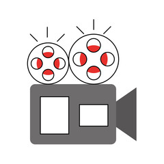 film video camera icon vector illustration design