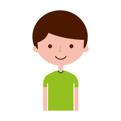 young boy avatar character vector illustration design