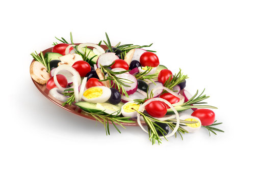 Salad of tomatoes and rosemary