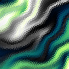 Wavy abstract diagonal pattern in low poly style.