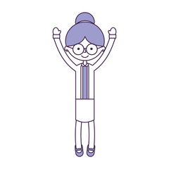 cute grandmother avatar character vector illustration design