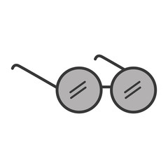 elderly glasses isolated icon vector illustration design