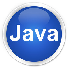 Java premium blue round button