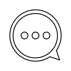 speech bubble icon over white background. vector illustration