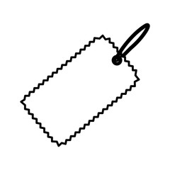 tag icon over white background. vector illustration