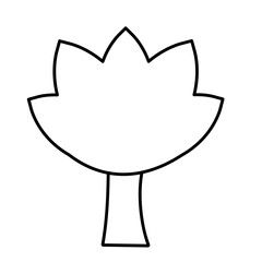 tree icon over white background. vector illustration