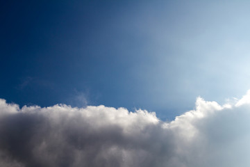 Obraz premium Cloud before thunderstorm