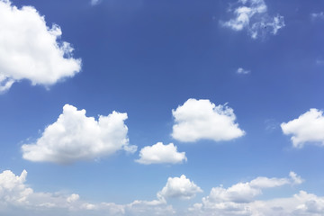 Fototapeta premium Panorama view of blue sky and clouds.