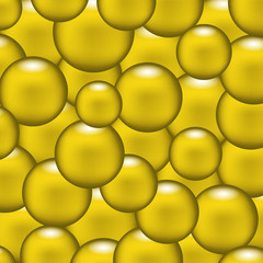 Yellow balls abstract vector background eps10
