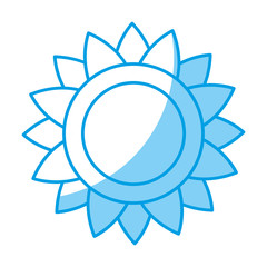 beautiful flower icon over white background. vector illustration