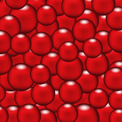 Red balls abstract vector background eps10