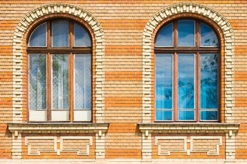 Fototapeta na wymiar Historical building facade, detail