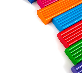 modeling clay isolated on white background