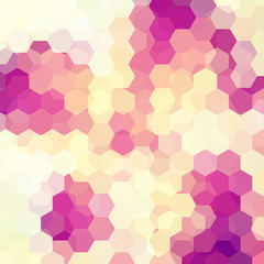 Background of geometric shapes. Pastel pink mosaic pattern. Vector EPS 10. Vector illustration