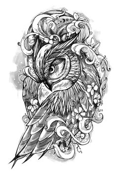 Black And White Flash Art Tattoos  Owl Tattoo Design HD Png Download   Transparent Png Image  PNGitem