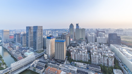 Fototapeta na wymiar aerial view of wuhan city，china