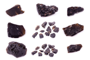 Collection of stone mineral Textit