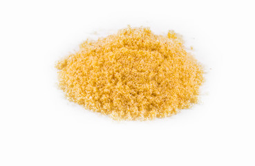 curry powder  on the white background.