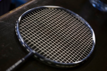 plain badminton racket