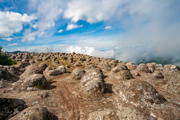 Laan Hin Pum Viewpoint at Phu Hin Rong Kla National Park, Phitsanulok, Thailand