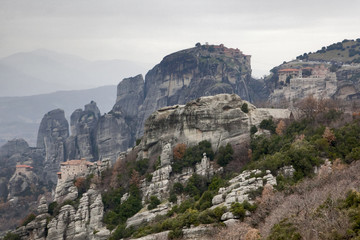 Fototapeta na wymiar Meteora monasteries, Thessaly, Greece