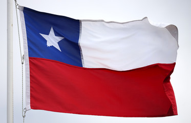 Fototapeta na wymiar Flag of Chile