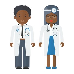 Fototapeta premium black people doctor