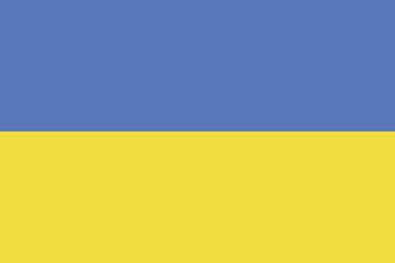 Flag of Ukraine vector of the world.Vector