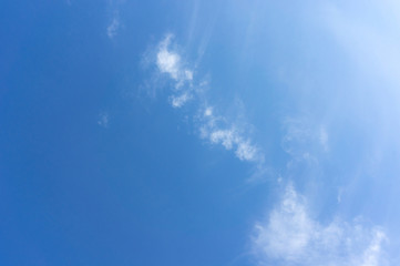 Blue sky. Natural color of the sky.