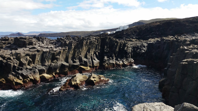 Steilk&uuml;ste bei Tenesar, Lanzarote, Kanarische Inseln
