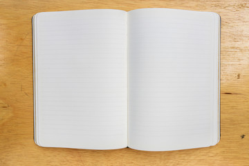 Books on a wooden table