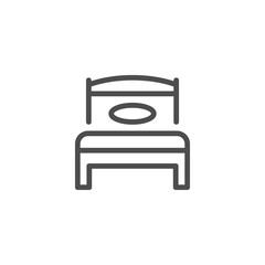 Bed line icon