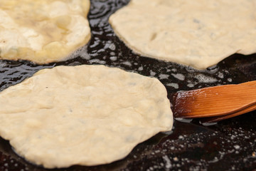 Pies on the tray