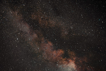 Night sky with stars. Milky Way Galaxy.