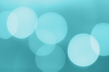 Bokeh background pastel turquoise