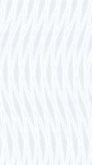 Obraz premium White wave band abstract surface pattern. 3d rendering