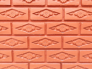 Fototapeta na wymiar Brick pattern is colorful