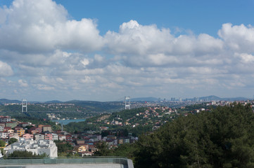 Fototapeta na wymiar View of Yavuz Sultan Selim Bridge