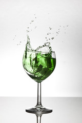 Weinglas  Splash