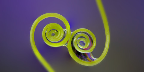 dew drops on a planr