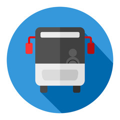 Bus flat design icon
