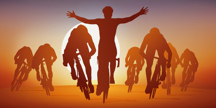 cyclisme - sprint - course - vélo - vainqueur - coureur - cycliste - compétition