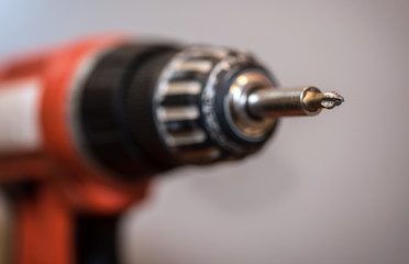 Closeup photo of used screw driver
