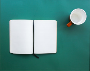 Book on a wooden table