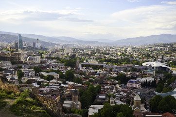 Panoramic view of Tbilisi, the capital of Georgia